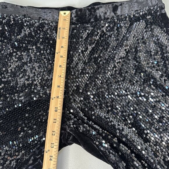 Chicos Black Velvet Sequin Size 14 - Picture 6 of 9